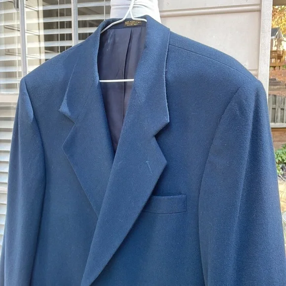 NWT-Men's Cobalt Blue Cashmere Blend Blazer/Jacket Size 40S